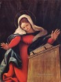 Virgen Anunciada 1527 Renacimiento Lorenzo Lotto